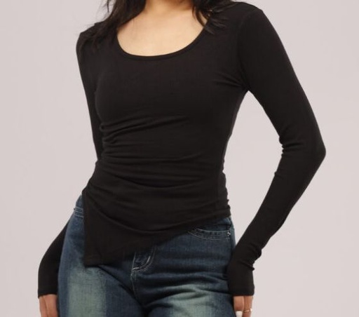 V Cut Basic Tee