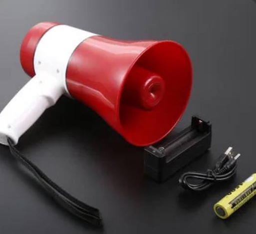 Handheld Lithium Battery Megaphone Handy Mic Megaphone 619U With Record Siren Usb Tf Card
