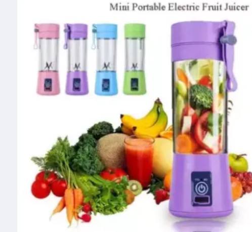 380Ml 6 Blades Usb Rechargeable Portable Electric Fruit Juicer Smoothie Blender