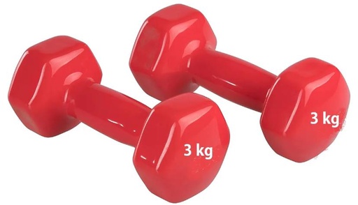 Dumbbell set 3 kg , 2 pc Set Total 6 kg Home gym Equipment