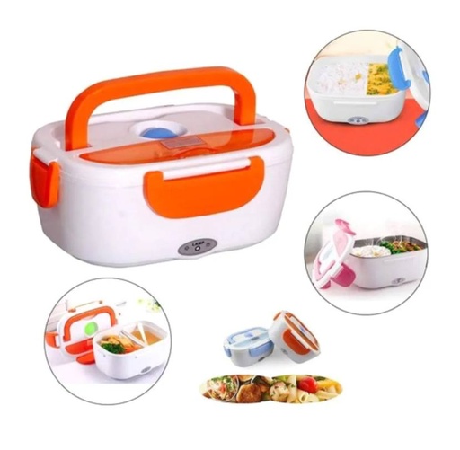 Electric Lunch Box - Rerii Electric Heated Lunch Box, Food Warmer Lunch Box Steel, 1.05 Litre Capacity, , Heat-Resistant Handle