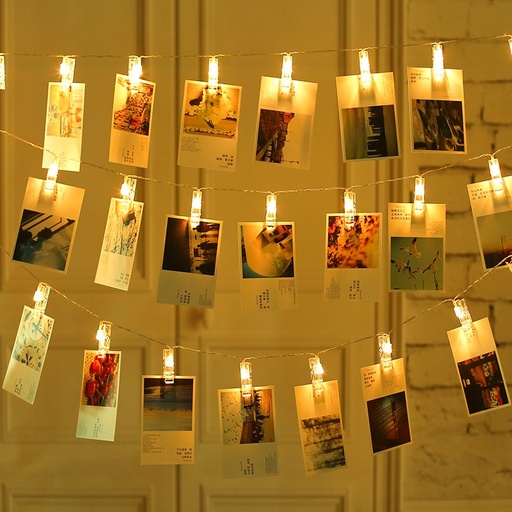 Plastic Led Light Photo Clip [20 Pcs]