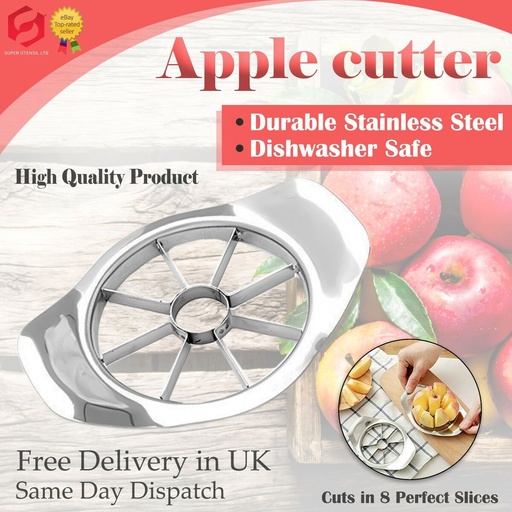 Easy Apple Cutter / Slicer, Slices Apples To Finest Shapes, Multicolor