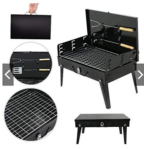 Quick Unbox Folding Portable Outdoor Barbeque Charcoal BBQ Grill Tandoor Barbecue Griller foe Camping, Picnic, and Travelling No Ratings